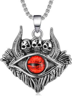 Skull Demon Eye Necklace