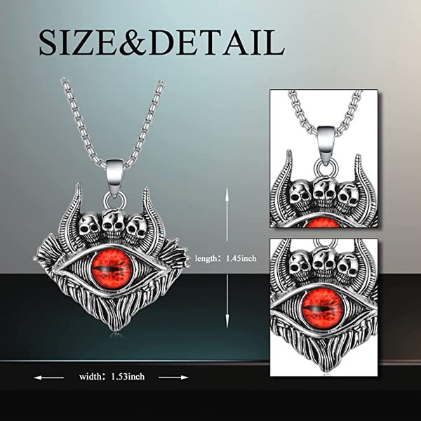 Skull Demon Eye Necklace