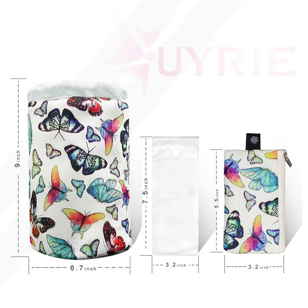 Portable Butterfly Makeup Toiletry Cosmetic Travel Organizer Bag