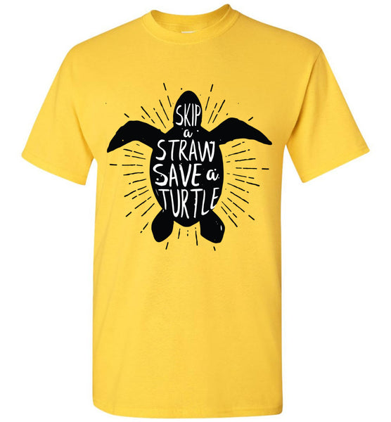 Skip a Straw Save a Turtle T-Shirt