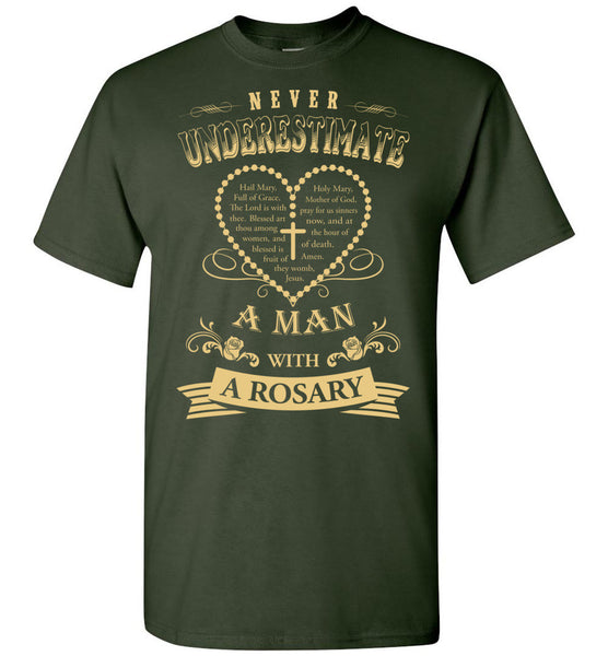 A Man With A Rosary T-Shirt And Long Sleeve - Free Shipping