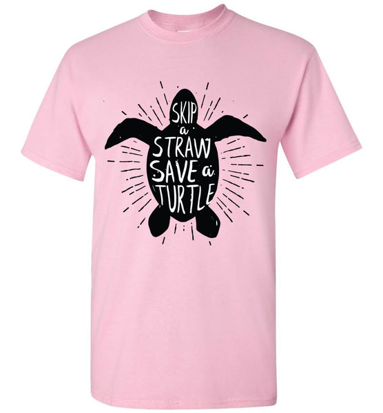 Skip a Straw Save a Turtle T-Shirt