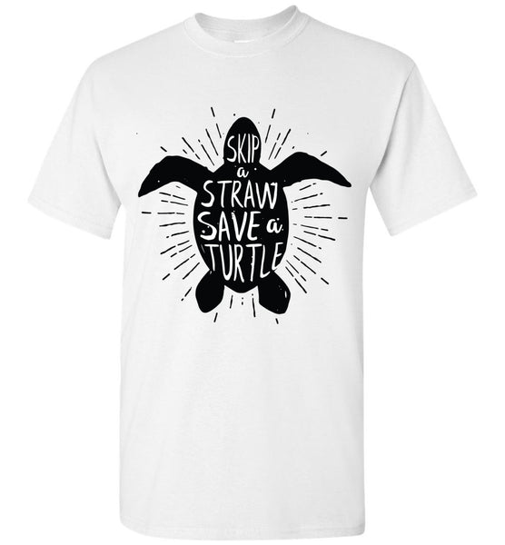 Skip a Straw Save a Turtle T-Shirt