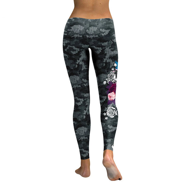Skull Head Camouflage Legging