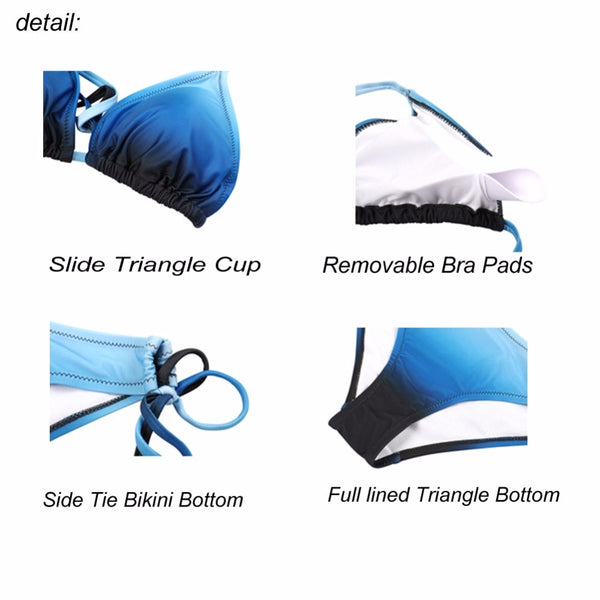 Sea Turtle Hawaii Pattern Bikini Set