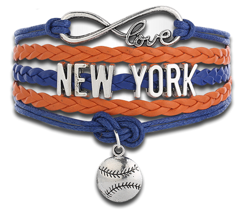 Infinity Love New York Baseball Bracelet - Free Shipping!
