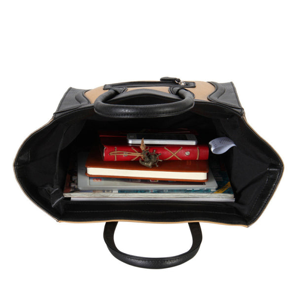 Vintage Designer Smiley Tote Bag