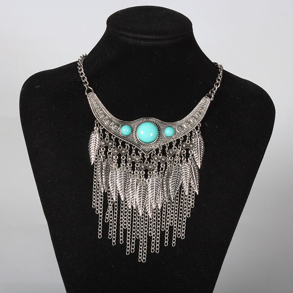 Vintage Bohemian Ethnic Choker Statement Necklace - Free Shipping