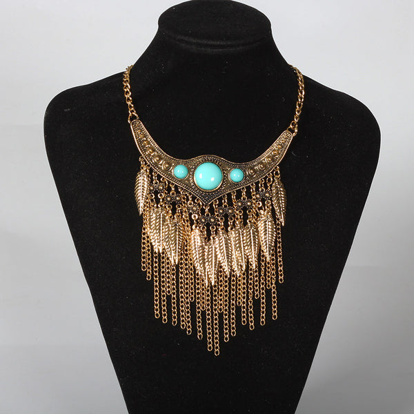 Vintage Bohemian Ethnic Choker Statement Necklace - Free Shipping