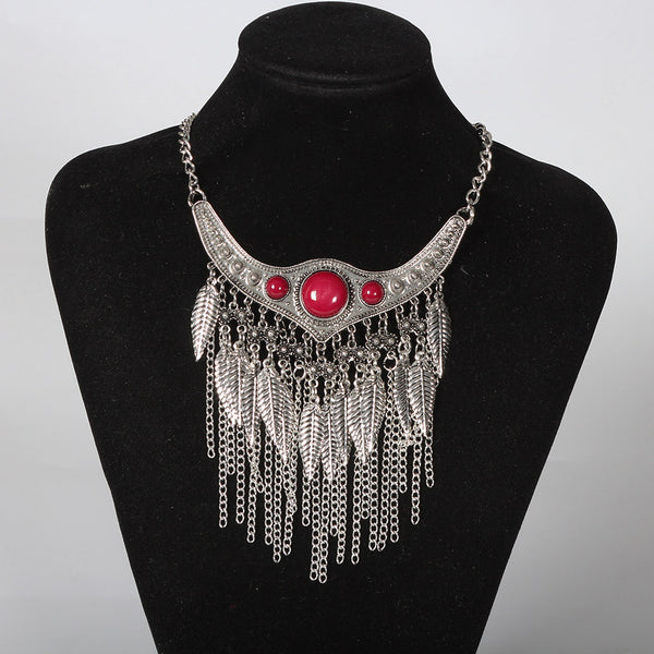 Vintage Bohemian Ethnic Choker Statement Necklace - Free Shipping