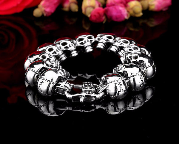 Stainless Steel Skull Bracelet