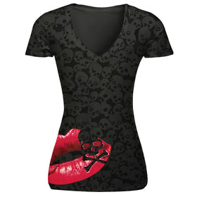 Skull Sexy Lip Top