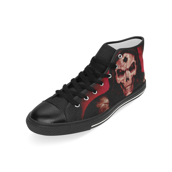Raging Skull High Top Canvas Men's Shoes