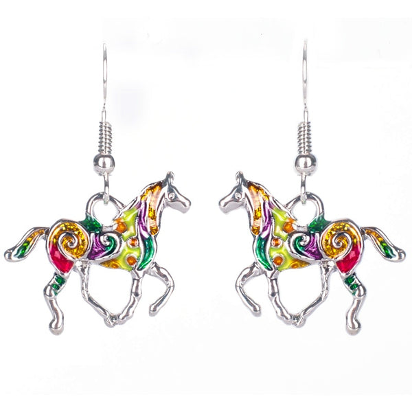 Enamel Horse Jewelry Set