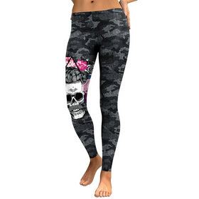 Skull Head Camouflage Legging