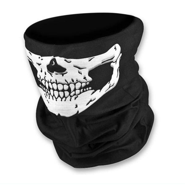 Skull Design Multi Function Half Face Bandana Mask 10 Pack