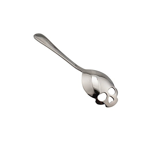 Set of 6 Stainless Steel Skull Spoon