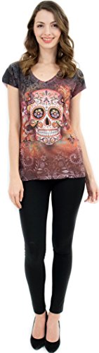Sugar Skull V-Neck T-Shirt