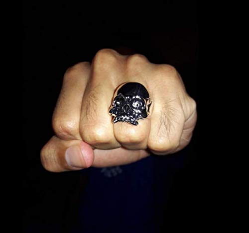 Men Death Rock Skull Ring