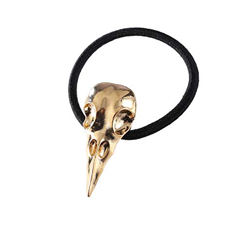 Women Elastic Metal Alloy Skull Pattern Hair Holder (Set of 4pcs)