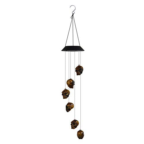 Skull Solar Wind Chime Light
