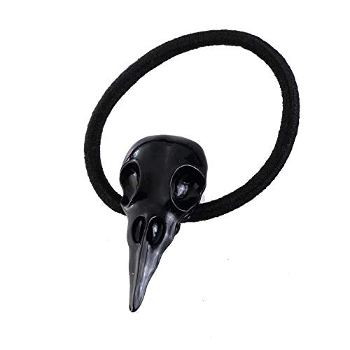 Women Elastic Metal Alloy Skull Pattern Hair Holder (Set of 4pcs)