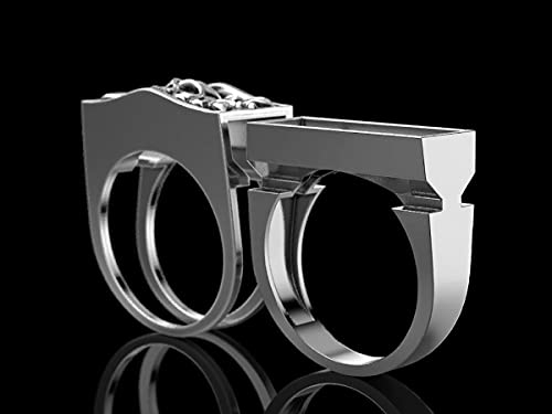 Unisex Unique Skull Mini Secret Compartment Ring