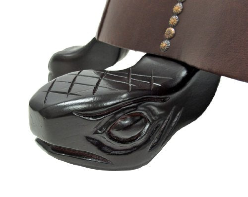 Hand Carved Turtle Ottoman Foot Stool