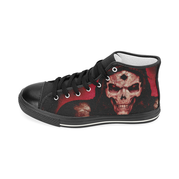 Raging Skull High Top Canvas Men's Shoes