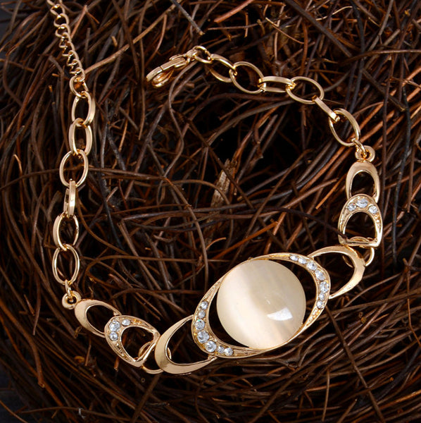 18K Gold Plated Austrian Crystal Stone Bracelet