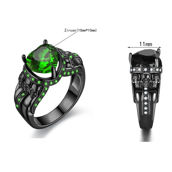 Triple Threat Skull Ring