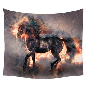 Fire Horse Pattern Wall Hanging Tapestry