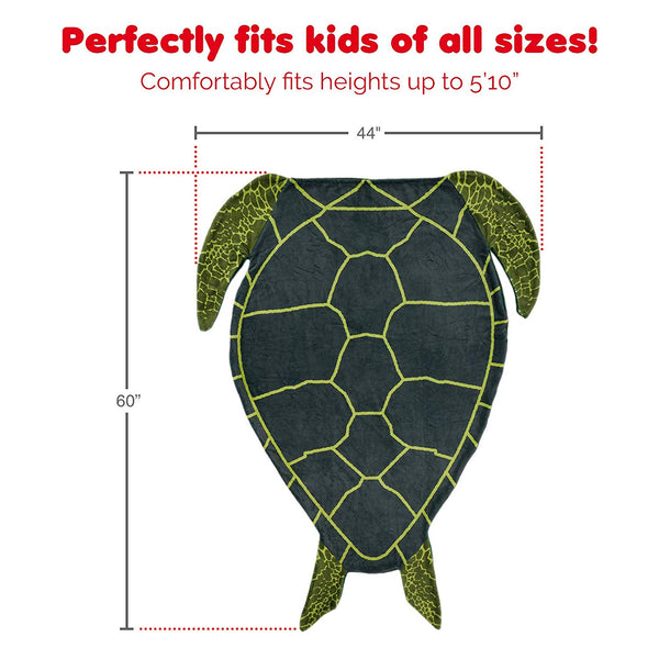 Turtle Plush Animal Sleeping Bag Blanket for Kids