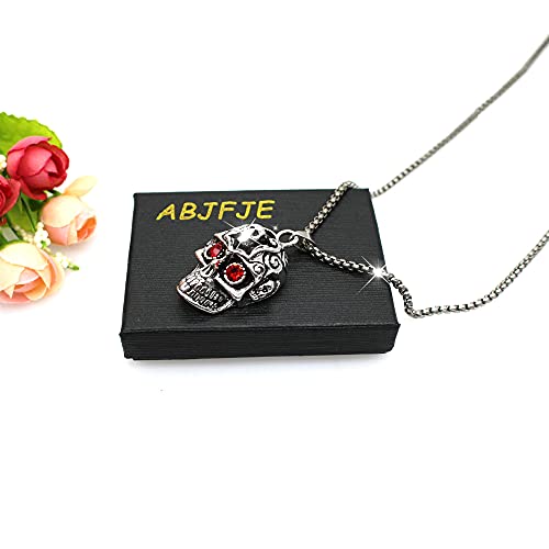 Skull Head Men Pendant Necklace