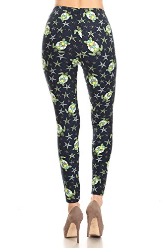 Sea Turtle Novelty Pattern Printed Leggings