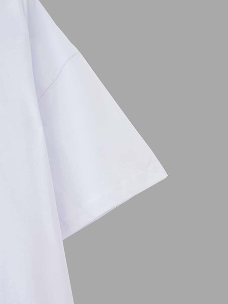 Women Skull Print Round Neck Half Sleeve Graphic Shirt