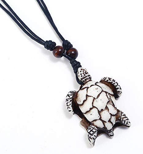 5pcs Sea Turtles Tortoises Handmade Resin Rope Necklaces