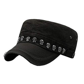 Unisex Skull Studded Cap