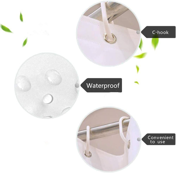 Watercolor Sea Turtle Shower Curtain with 12 Hooks, 70x70in