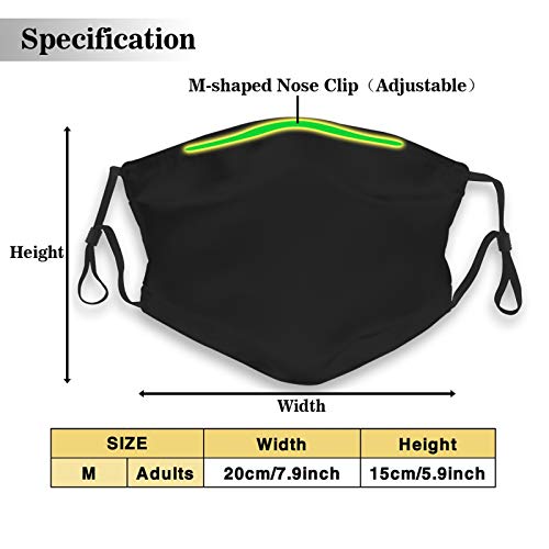 3PCS Skull Face Mask With 6 Filters