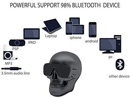 Skull Bluetooth Portable Speaker Built-in Mic