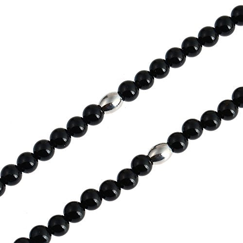 Black Natural Agate Stone Stainless Steel Sea Turtle Pendant Necklace