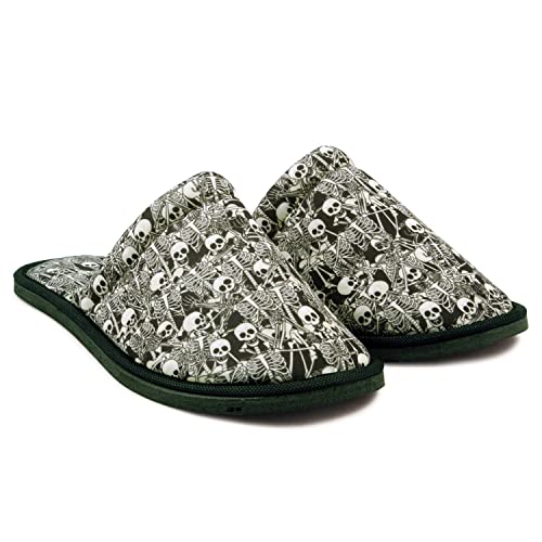 Men Skeleton Home Slippers Size 8 to 10