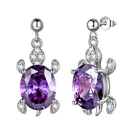 925 Sterling Silver Sea Turtle Earrings