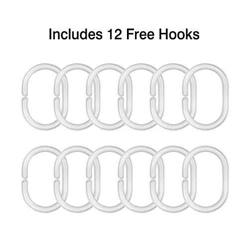 Skull Rose Shower Curtain Set with 12 Hooks