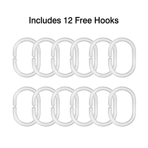 Skull Rose Shower Curtain Set with 12 Hooks