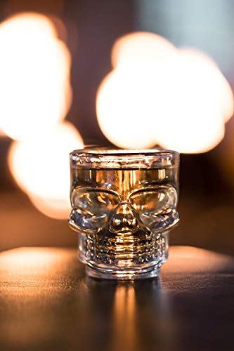 Set of 6 Skull Face Shot Glasses