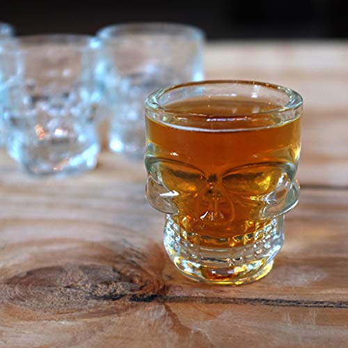 Set of 6 Skull Face Shot Glasses