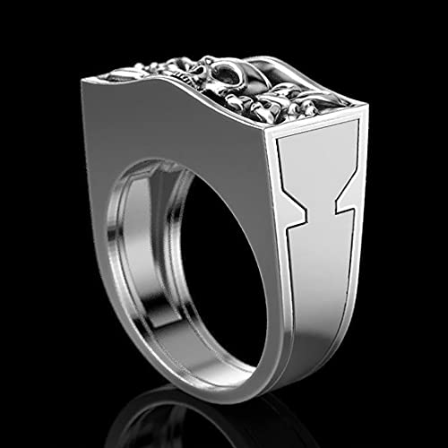 Unisex Unique Skull Mini Secret Compartment Ring