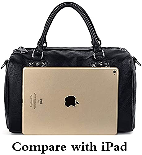 Women Skull Rivet Handbag Tote Shoulder Bag